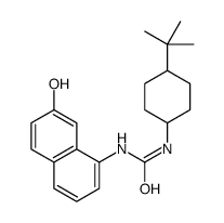 Urea, N-[4-(1,1-dimethylethyl)cyclohexyl]-N'-(7-hydroxy-1-naphthalenyl)- 结构式