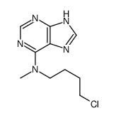9H-Purin-6-amine, N-(4-chlorobutyl)-N-methyl- 结构式