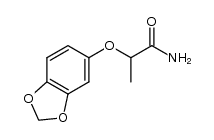 2-(1,3-苯并二氧杂环戊烯-5-氧基)丙酰胺 结构式