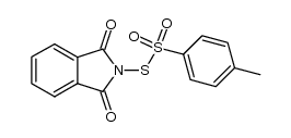 Benzenesulfonothioic acid, 4-methyl-, S-(1,3-dihydro-1,3-dioxo-2H-isoindol-2-yl) ester 结构式