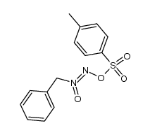 Benzenesulfonic acid, 4-methyl-, 2-oxido-2-(phenylmethyl)diazenyl ester 结构式