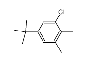 1-氯-5-叔丁基-2,3-二甲基苯 结构式