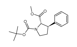 (2S,3R)-1,2-吡咯烷二羧酸-3-苯基-1-(1,1-二甲基乙基)2-甲酯 结构式