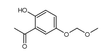 2'-羟基-5'-(甲氧基甲氧基)苯乙酮 结构式