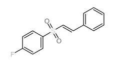 1-氟-4-[(E)-2-苯基乙烯基磺酰基]苯 结构式
