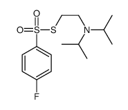 4-氟苯硫代磺酸 S-[2-(二异丙基氨基)乙基]酯 结构式