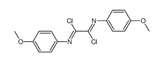 Ethanediimidoyl dichloride, N1,N2-bis(4-methoxyphenyl)- 结构式