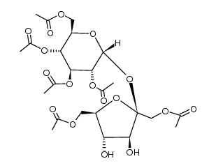 六-O-乙酰基蔗糖 结构式
