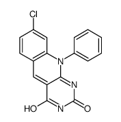 8-chloro-10-phenylpyrimido[4,5-b]quinoline-2,4-dione 结构式