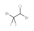 1,2-二溴-1-氯-2,2-二氟乙烷 结构式