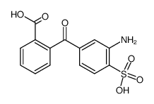 2-(3-氨基-4-磺基苯甲酰基)苯甲酸 结构式