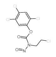 (2,4,5-trichlorophenyl) N-(2-chloroethyl)-N-nitroso-carbamate 结构式