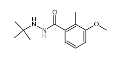 N'-叔丁基-3-甲氧基-2-甲基苯甲酰肼 结构式