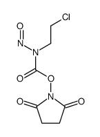 CARBAMIC ACID, (2-CHLOROETHYL)NITROSO-, 2,5-DIOXO-1-PYRROLIDINYL ESTER 结构式