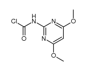 N-(4,6-二甲氧基-2-嘧啶基)氨基甲酰氯 结构式