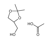 1,3-Dioxolane-4-methanol, 2,2-dimethyl-, 4-acetate, (4R)- 结构式