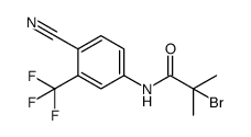 2-溴-N-(4-氰基-3-三氟甲基苯基)-2-甲基丙酰胺 结构式