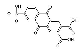 9,10-二氢-9,10-二氧代-6-磺基-2,3-蒽二羧酸 结构式