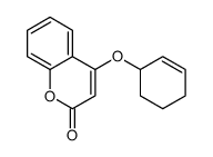 2H-1-Benzopyran-2-one, 4-(2-cyclohexen-1-yloxy)- 结构式