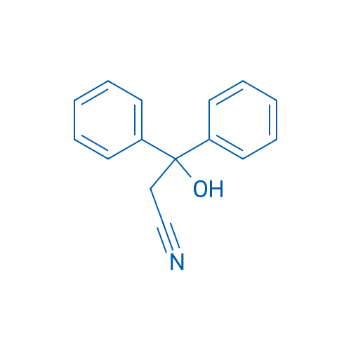 3-羟基-3,3-二苯基丙腈 结构式