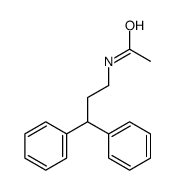 Acetamide, N-(3,3-diphenylpropyl)- 结构式