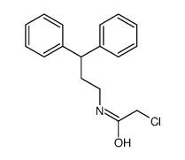 2-氯-N-(3,3-二苯基丙基)乙酰胺 结构式