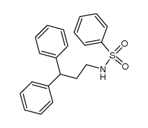 N-(3,3-二苯基丙基)苯磺酰胺 结构式