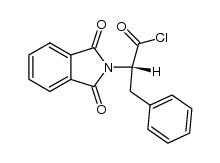 (S)-2-(1,3-二氧代异吲哚啉-2-基)-3-苯基丙酰氯 结构式