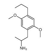 2,5-二甲氧基-α-甲基-4-丙基苯乙胺 结构式
