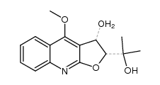 (2S,3S)-2,3-二氢-3-羟基-4-甲氧基-α,α-二甲基呋喃并[2,3-b]喹啉-2-甲醇 结构式