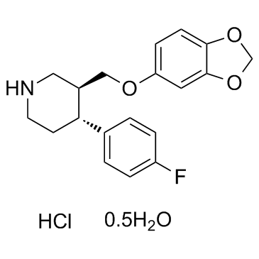 盐酸帕罗西汀半水合物 结构式
