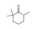 (R)-2,2,6-三甲基环己酮 结构式
