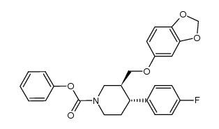 N-苯氧羰基帕罗西汀 结构式