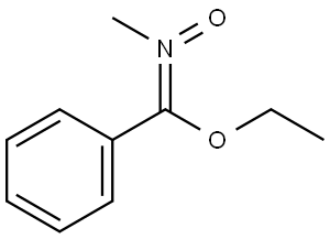 N-甲基苯甲亚氨酸乙酯 N-氧化物 [C(Z)]- 结构式