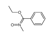 Benzenecarboximidic acid, N-methyl-, ethyl ester, N-oxide, [C(E)]- (9CI) 结构式
