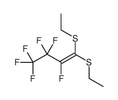 1,1-二(乙硫基)-2,3,3,4,4,4-六氟-1-丁烯 结构式