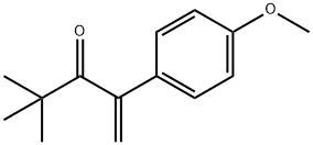2-(4-甲氧基苯基)-4,4-二甲基-1-戊烯-3-酮 结构式