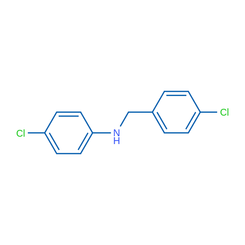 4-氯-N-(4-氯苄基)苯胺 结构式