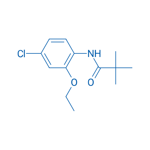 N-(4-氯-6-乙氧基苯基)-2,2-二甲基丙酰胺 结构式