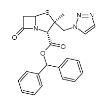 2β-三唑甲基青霉烷酸二苯甲酯氧化物 结构式