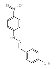 4-甲基苯甲醛-2-(4-硝基苯基)腙 结构式