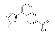 5-(1-甲基-1H-吡唑-4-基)-2-萘甲酸 结构式