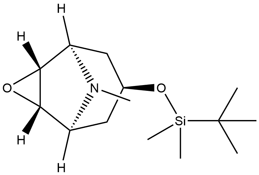 3-Oxa-9-azatricyclo[3.3.1.02,4]nonane, 7-[[(1,1-dimethylethyl)dimethylsilyl]oxy]-9-methyl-, (1α,2β,4β,5α,7β)- (9CI) 结构式