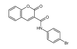 N-(4-溴苯基)-2-氧代-2H-色烯-3-甲酰胺 结构式