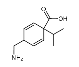 4-(氨甲基)-1-异丙基-2,5-环己二烯-1-羧酸 结构式