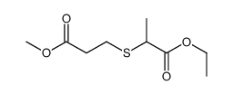 2-[(3-甲氧基-3-氧代丙基)硫代]丙酸乙酯 结构式