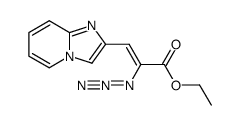 2-Propenoic acid, 2-azido-3-imidazo[1,2-a]pyridin-2-yl-, ethyl ester, (Z)- (9CI) 结构式