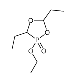 2-乙氧基-3,5-二乙基-1,4,2-二氧磷杂环戊烷 2-氧化物 结构式