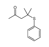 2-Pentanone, 4-methyl-4-(phenylthio)- 结构式