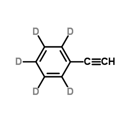 苯乙炔-D5 结构式